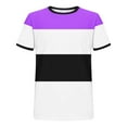 thumbnail image 5 of ZCFZJW Mens Fashion T-Shirts Casual Striped Color Block Printed Summer Short Sleeve Basic Crewneck Workout Tees Shirt Hot Pink XL, 5 of 5