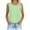 Mint Green, variant on Women's Vertical Striped Round Neck Sleeveless Tank Top, Casual Flowy Chiffon Summer Vest Top, Women's Black, Sizes S-3XL