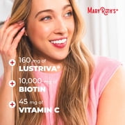 MaryRuths Multivitamin Gummies + Hair Growth Gummies, Hair and Skin Support, Ages 18+, Peach Mango, Gluten-Free, Vegan, 60 Count