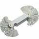 thumbnail image 1 of Peine para roscas, calibre de rosca métrica de 58 cuchillas, calibre de corte de rosca con paso de tornillo de fijación, sistema de calibre de pulgadas métricas, plateado, una pieza, 1 of 5