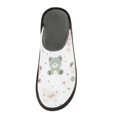thumbnail image 3 of Plush rubber slippers soft gauze slippers with waterproof and wear -resistant shoes A Teddy Bear Pattern, 3 of 8