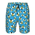 thumbnail image 4 of Kdxio Flying Bees Pattern Mens Casual Shorts - Drawstring Summer Beach Sports Shorts for Men, 4 of 9