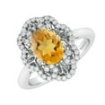 thumbnail image 2 of Sterling Silver With Natural Citrine and White Topaz Cluster Ring, 2 of 3
