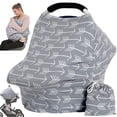 thumbnail image 1 of Funda para asiento de coche con dosel para lactancia materna – Funda multiusos para cochecito de bebé y asiento de coche, fundas para lactancia materna, regalos de ducha para niños y niñas (flechas cl, 1 of 5