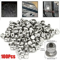 SPRING 100Pcs 8x10mm Car Motorcycle Winter Tire Anti-slip Studs Screw Wheel Snow Spikes