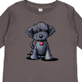 thumbnail image 4 of Inktastic Black Doodle Puppy Boys or Girls Long Sleeve Toddler T-Shirt, 4 of 5
