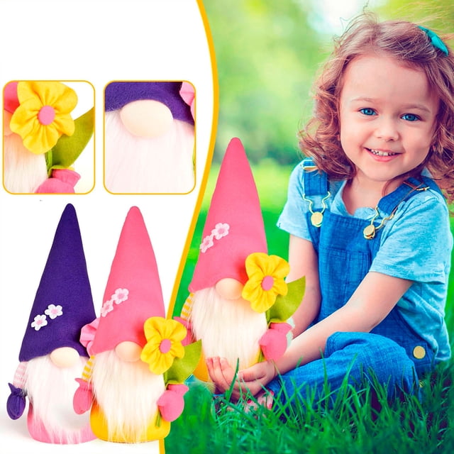 drppepioner Easter Decor 2Pc Easter Day Decorations Bedroom Living Room Spring Festival Desktop Decoration Standing Post