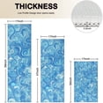 thumbnail image 4 of Blue White Tie Dye Swirl Pattern Kitchen Rugs Sets Of 3,Kitchen Runner Rugs Non Skid Washable,Decorative Kitchen Floor Mats for Kitchen,Sink,Laundry,17"x30"+ 17"x47" + 17"x59", 4 of 6