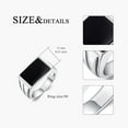 thumbnail image 4 of THOYAS 925 Sterling Silver Black Onyx Ring for Men Statement Ring Gemstone Ring Handmade Ring Jewelrys for Onyx Lover Size 12, 4 of 7