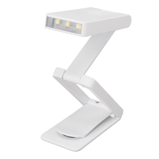 Pequeña Lámpara de Escritorio, Luz de LECTURA USB recargable Plegable Plegable Dimmable para acampar