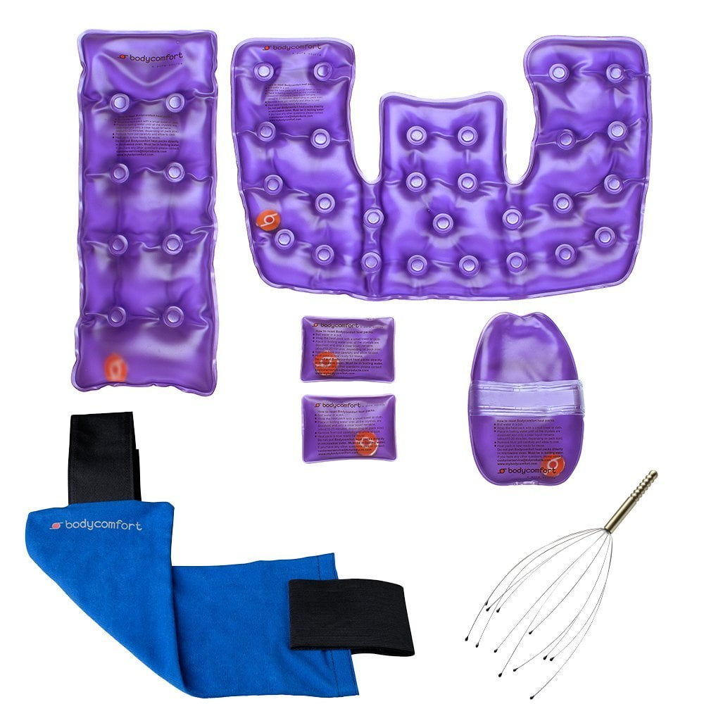 Body Comfort Reusable And Instant Heat Packs Neck And Shoulder Lavender Back Lavender Pouch