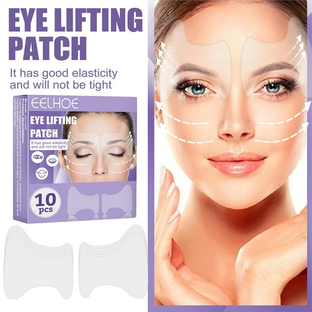 Parche de levantamiento de ojos 10 parches antiarrugas para ojos, antienvejecimiento, líneas finas, antiflacidez, hidratante