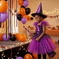 thumbnail image 6 of LIIPEE Girls Halloween Costumes Kids Dresses With Accessories Witch Fancy Dress Up Clothes 4 Piece,4-5 Years, 6 of 9