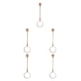 thumbnail image 2 of Matsuzay Accesorios para anillos de cigarrillos Anillos de dedo Suministros ajustables Coleccionables Soporte de mano de metal Oro rosa Type2 NO2, 2 of 6
