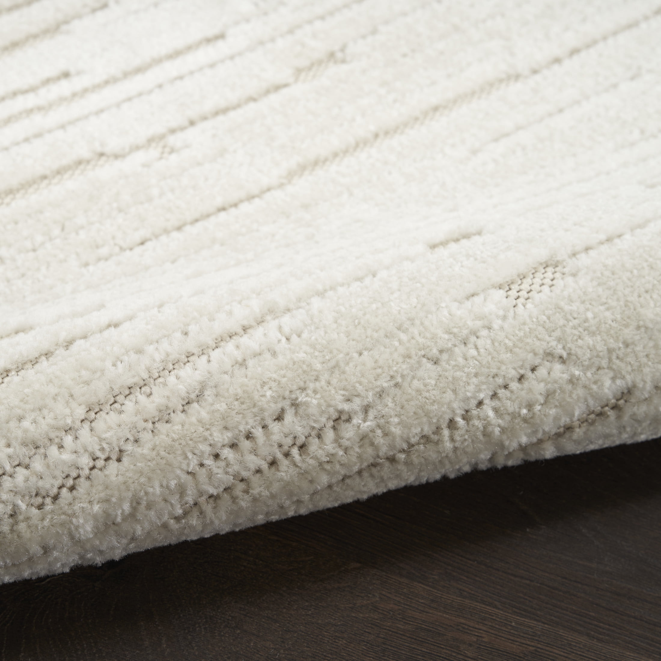 Nourison Care Free 2' x 6' Beige Modern Indoor Rug