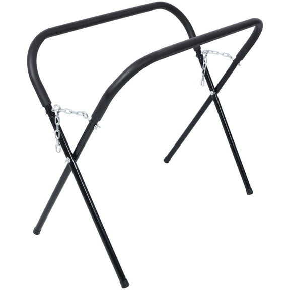 Multifunctional Duty Folding Work Stand with Heavy Gauge Chain, Portable Work Table with Adjustable Height, for Garage, Shop Mechanics, Black