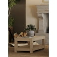 thumbnail image 4 of Maven Lane Paulo Wooden Coffee Table in Weathered White Finish, 4 of 12