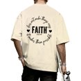 thumbnail image 7 of Ankishi Mens Christian T-Shirts Faith Ephesians 2 8 Short Sleeve Graphic Tee Crewneck Religious Tops for Streetwear, 7 of 7