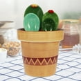 thumbnail image 1 of CNKOO 4Pcs Porcelain Measuring Spoons Set with Base Cute Cactus Shape Stirring Soup Spoon Reusable and Durable Ceramic Flower Pot Measuring Spoon Set for Home Kitchen, 1 of 11