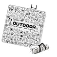 thumbnail image 3 of Picnic Maneta de aluminio Film La césped Mat de césped portátil Multipropósito de camping Mat para el patio trasero Jardín de pesca de senderismo, 3 of 8