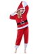 thumbnail image 3 of Pijamas de dibujos animados de ciervo sika de Papá Noel para hombres y mujeres, ropa bonita y cálida para el hogar, forro polar con ciervo navideño, 3 of 6