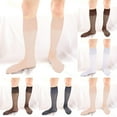 thumbnail image 3 of Men Business Dress Tube Socks Invisible Traceless Sheer See-Through Stockings, 3 of 9