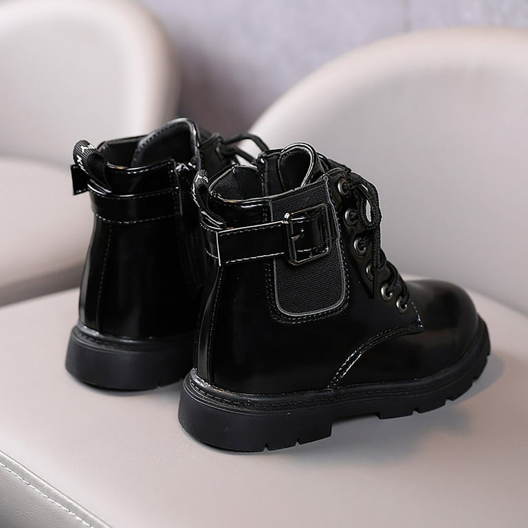 Ladies black top boots size 5