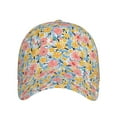 thumbnail image 2 of Kdxio Unisex Watercolor Wildflowers Pattern Baseball Cap Unisex Washed Classic Adjustable Hat, 2 of 8