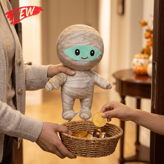Cute Halloween Plush Toys for Toddlers 1-3, Sit Cuddly Stuffed Animal Halloween Decorations, Super Soft Plush Home Decoration Animal Toys, Halloween Birthday Gift for Friends and Kids