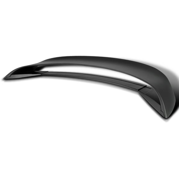 Spec-D Tuning Matte Black "GT350 Style" Upper and Lower ABS Rear Trunk Spoiler Compatible with 2015-2022 Ford Mustang Models