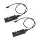 thumbnail image 4 of 10 RGB Sync HUB Splitter Cable de extensión para placa base RGB Fan (12V 4Pin) Likrtyny Componentes de la computadora, 4 of 9