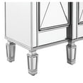 thumbnail image 6 of Elegant Decor 3 Drawer 4 Door Cabinet 48 .In. X 14 In. X 36 In. in silver Clear, 6 of 11