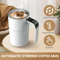 thumbnail image 3 of Automatic Stirring Coffee Cup with LED Display, 13oz Self-Stirring Mug, 304 Stainless Steel Material, 3 of 7