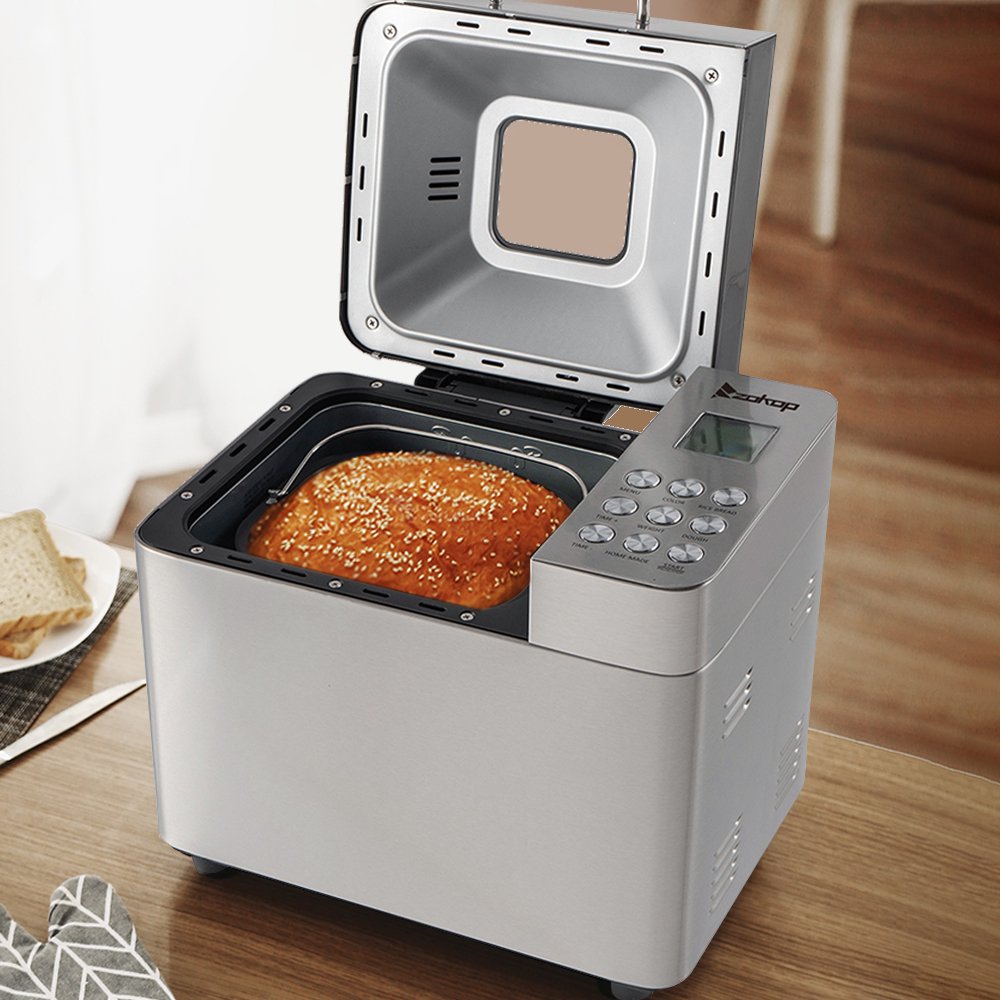 SEGMART 25 Programmable Menus Bread Machine , 2LB Stainless Steel Bread
