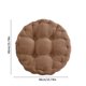 thumbnail image 3 of Almohadón de asiento de color sólido marrón, almohadón de silla de cocina comedor patio, relleno de corduroy grueso, 3 of 8