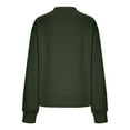 thumbnail image 5 of Xcmzpl Sweatshirts for Women Basic Solid Color Crewneck Sweatshirt Lightweight Sweater Tops Work Long Sleeve Shirts Winter Fashion, 5 of 7