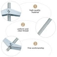 thumbnail image 3 of RUNROTOO 10 Pcs Drywall Expansion Anchors Steel Screws for DIY Projects, 3 of 8