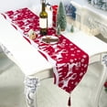 thumbnail image 2 of Xuniizn Christmas Tablecloth Wrinkled Cheesecloth Christmas Tablecloths - Bohemian Christmas Table Cloth Rectangular Table Cover for Holiday, Wedding Party Christmas Decorations for Home, 2 of 7