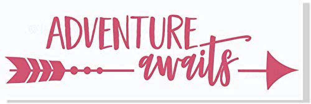 Adventure Awaits with Arrow Vinyl Lettering Art Wall Sticker Home Décor ...