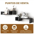 thumbnail image 3 of Repisas Flotantes, 2 Piezas Repisas Flotantes de Pared(58 * 10 * 12CM), Estantes Flotantes Montado en La Pared para Baño, Cocina, Negocio y Más Soportan hasta 12 kg, Fáciles de Instalar, 3 of 6
