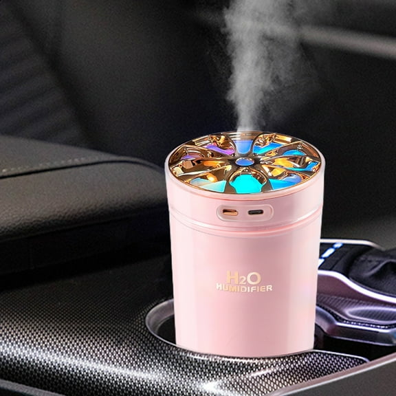 Usloyux Under $5 Essential Oil Diffuser, 7 Color Changing Aromatherapy Humidifier, Ultra Quiet Cool Mist Vaporizer for Home Office Desk, USB Powered Personal Air Moisturizer
