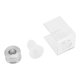 thumbnail image 2 of 3 piece set DIY 12.1mm simple lipstick filling tube silicone mold aluminum ring single hole bracket, 2 of 5