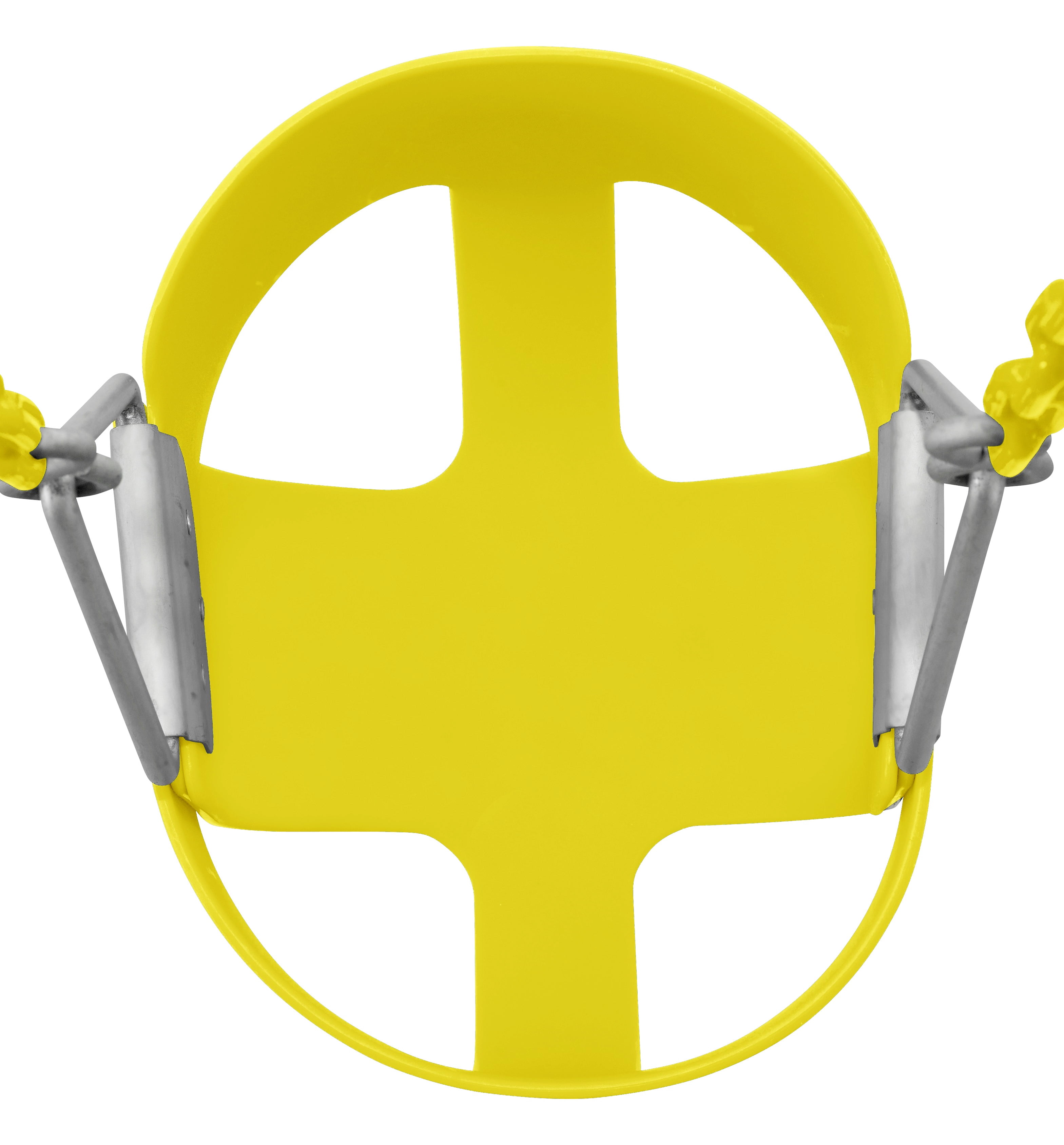 Machrus Swingan High Back, Full Bucket Toddler & Baby Swing with Vinyl Coated Chain - Fully Assembled - Yellow