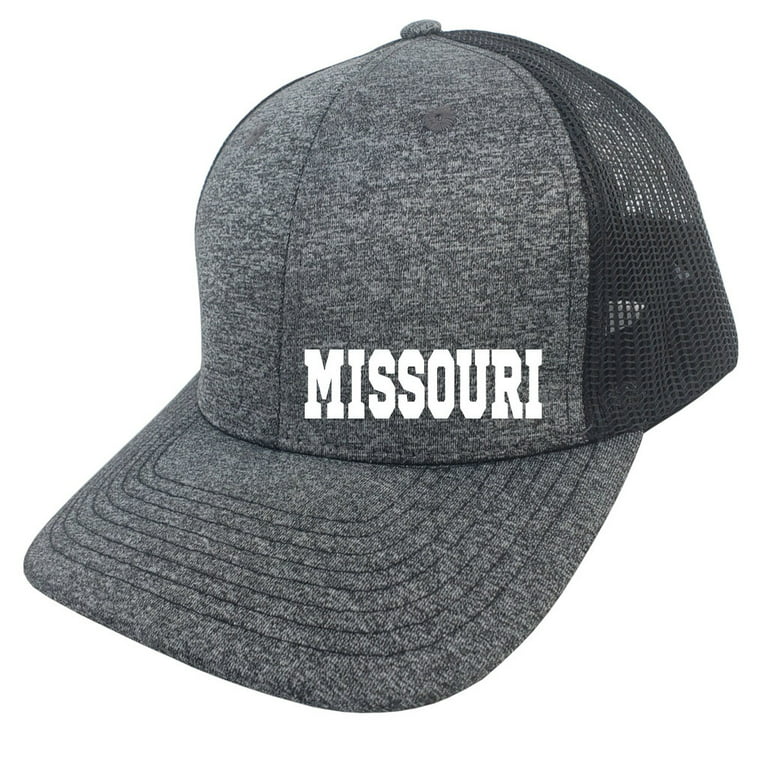 Men's Missouri V695 Hat Salt N' Pepper Trucker Hat Cap One Size