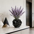 thumbnail image 6 of Resin Flower Vase Boho Style Modern Decor Centerpiece for Living Room Dining Room Office Elegant Sculpture Black, 6 of 6