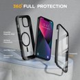 thumbnail image 2 of Funda de teléfono Miracase Glass Series para iPhone 13 de 6.1 pulgadas, negra, 2 of 7