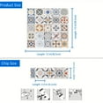 thumbnail image 5 of DEWOO 10PCS Mandala Tile Stickers, Peel and Stick Self Adhesive Removable Moroccan Tiles Backsplash Waterproof Oil Proof for Bathroom & Kitchen Wall Stickers Home Decor, 5 of 12