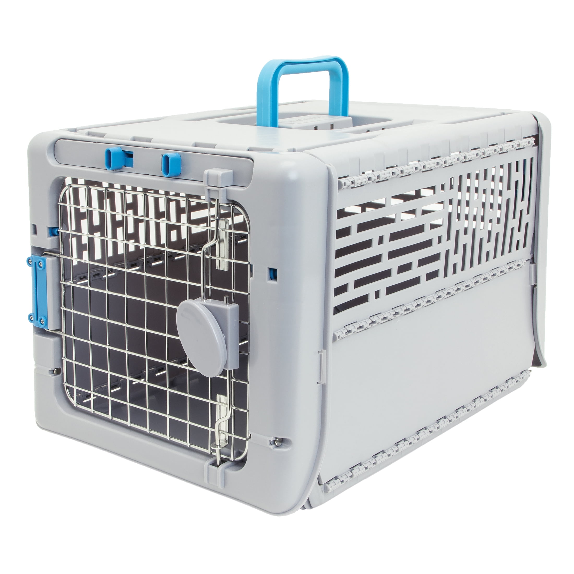SportPet Small 19" Collapsible Plastic Pet Kennel, Pet Carrier, Dog, Cat, Small Animal