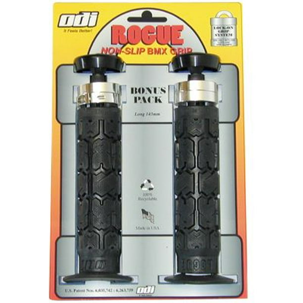 ODI Rogue BMX LockOn Grips Bonus Pack Black