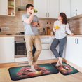 thumbnail image 2 of Coolnut 2 Pieces Sloth Kitchen Rugs and Mats Set Absorbent Soft Kitchen Mats for Floor Non-Slip Kitchen Mat Doormat Set, 19.7"x47.2"+19.7"x27.6" Home Decor Gifts, 2 of 7